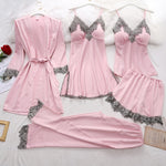 Luxury Satin Pajama Sleepwear Set - Soft, Breathable Sleepwear