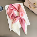 Sophia Silk Charm Plaid Scarf - Versatile Neck Scarf & Hair Tie