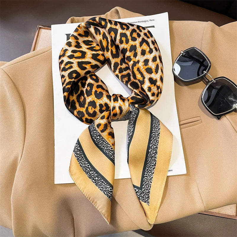 Sophia Silk Charm Plaid Scarf - Versatile Neck Scarf & Hair Tie