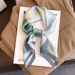 Sophia Silk Charm Plaid Scarf - Versatile Neck Scarf & Hair Tie