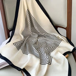 Sophia Silk Charm Plaid Scarf - Versatile Neck Scarf & Hair Tie