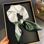 Sophia Silk Charm Plaid Scarf - Versatile Neck Scarf & Hair Tie