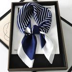 Sophia Silk Charm Plaid Scarf - Versatile Neck Scarf & Hair Tie