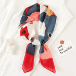 Sophia Silk Charm Plaid Scarf - Versatile Neck Scarf & Hair Tie