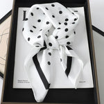 Sophia Silk Charm Plaid Scarf - Versatile Neck Scarf & Hair Tie