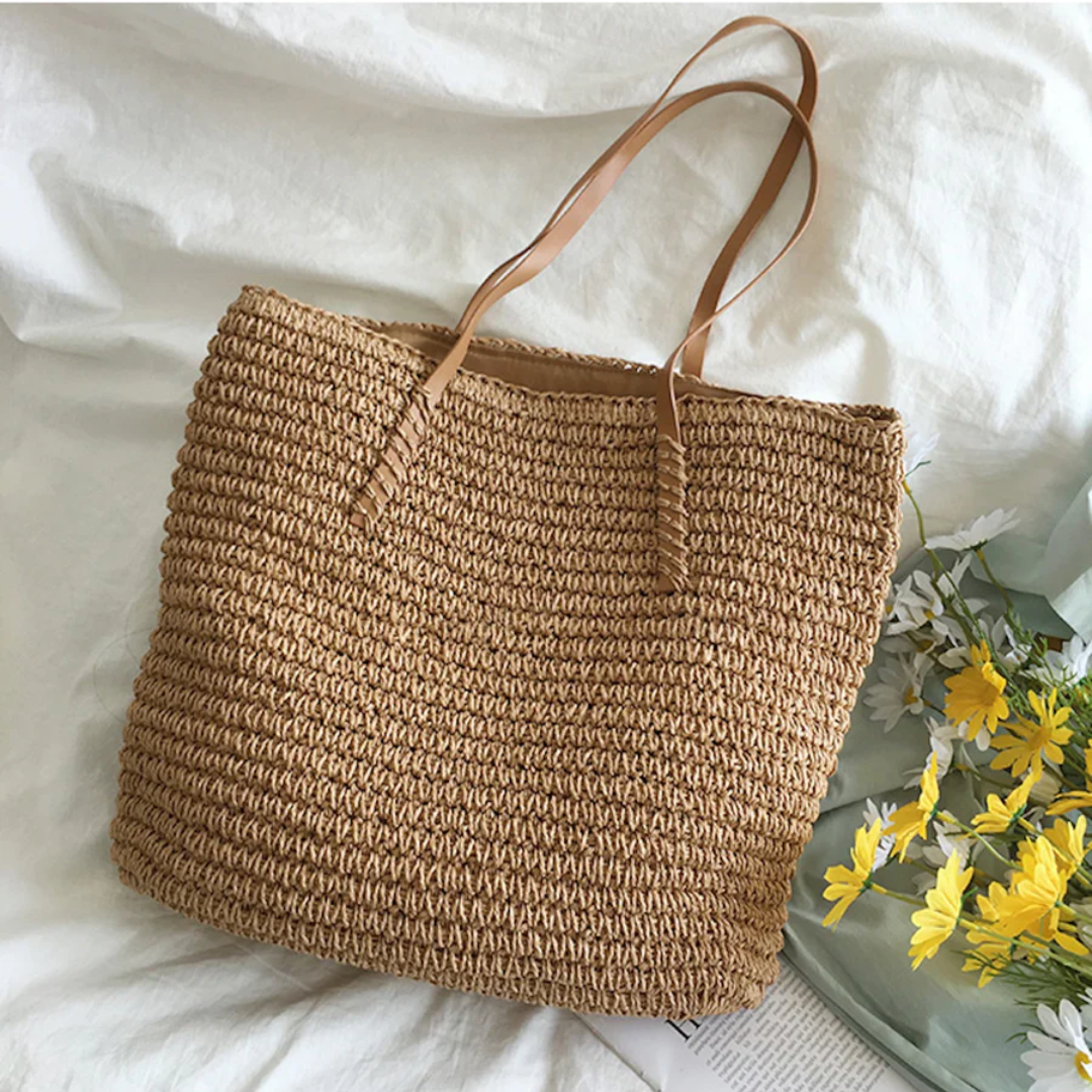 Terra Woven Handbag - Spacious Design with Sturdy Shoulder Strap