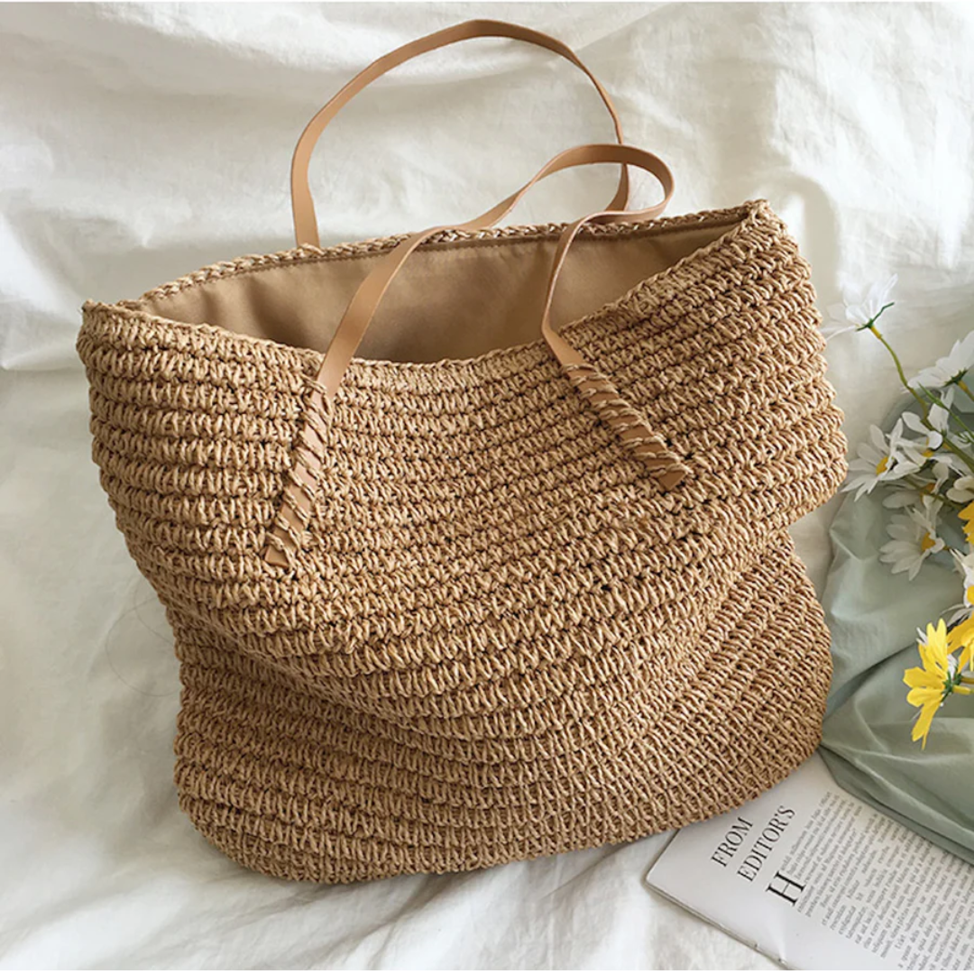 Terra Woven Handbag - Spacious Design with Sturdy Shoulder Strap