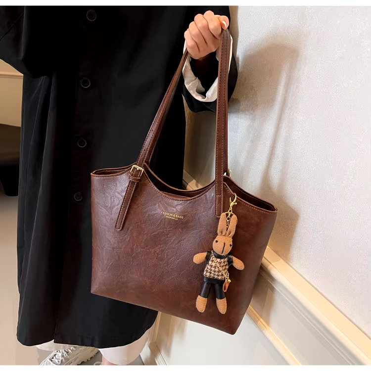 Women's Carryall Tote Bag - Spacious Two-Handle Design