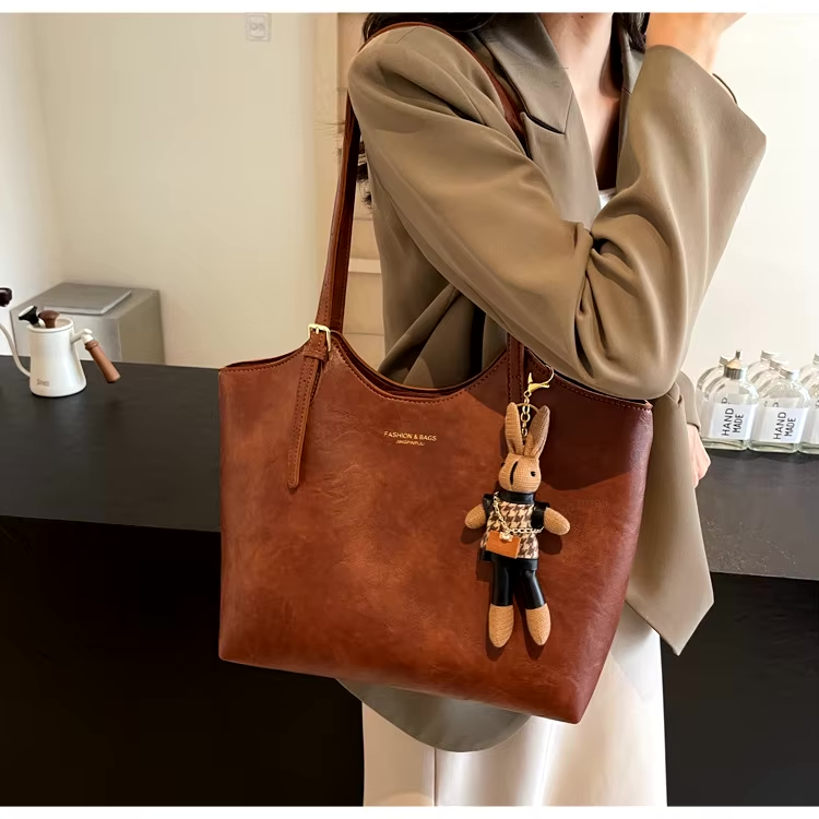 Women's Carryall Tote Bag - Spacious Two-Handle Design