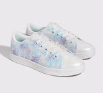 Xenia Glitter Lace-Up Sneakers - Sparkling Fashion Shoes for Women