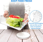 FridgeMaster Stackable Fridge Organizer - Set of 10 Containers