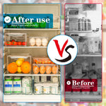 FridgeMaster Stackable Fridge Organizer - Set of 10 Containers