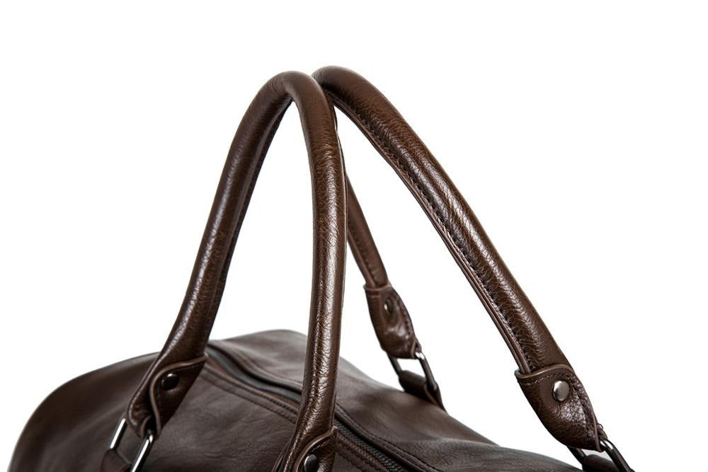 Leather-Look Travel Duffel - Lightweight Carry-On Bag