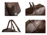 Leather-Look Travel Duffel - Lightweight Carry-On Bag
