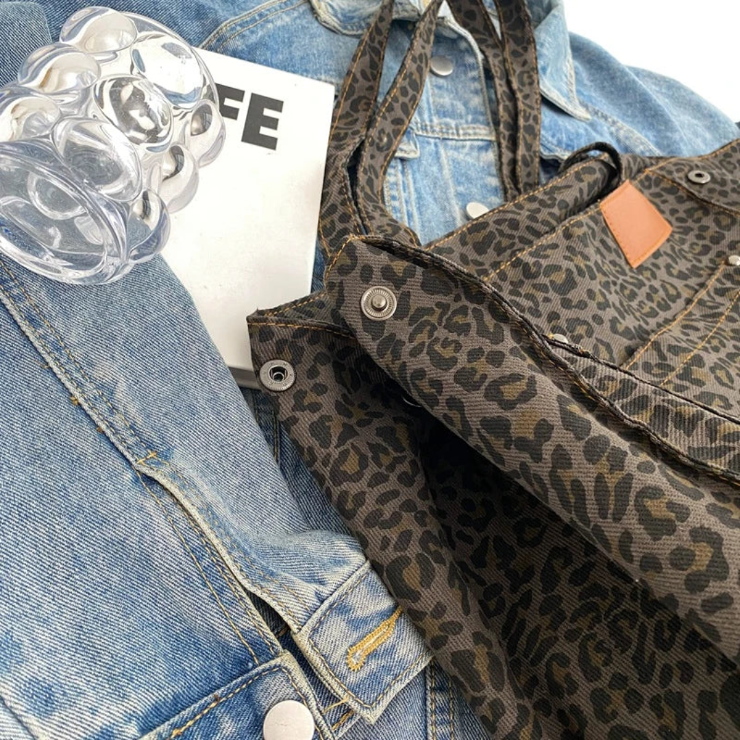Wild Elegance Leopard Print Handbag - Bold Style, Ample Storage