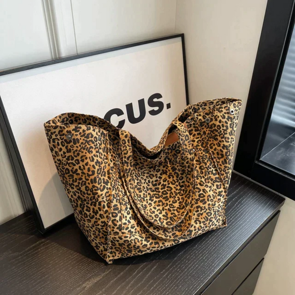 Wild Elegance Leopard Print Handbag - Bold Style, Ample Storage