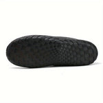 TerraWool Men's Slip-On Shoes - Warm Wool-Style Loafers for Home