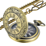 Kevin Vintage Pocket Watch - Roman Numeral Quartz Timepiece