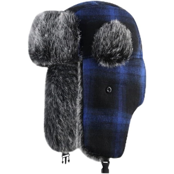 Sasha Trapper Winter Hat with Faux Fur Lining - Windproof Warmth