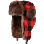 Sasha Trapper Winter Hat with Faux Fur Lining - Windproof Warmth
