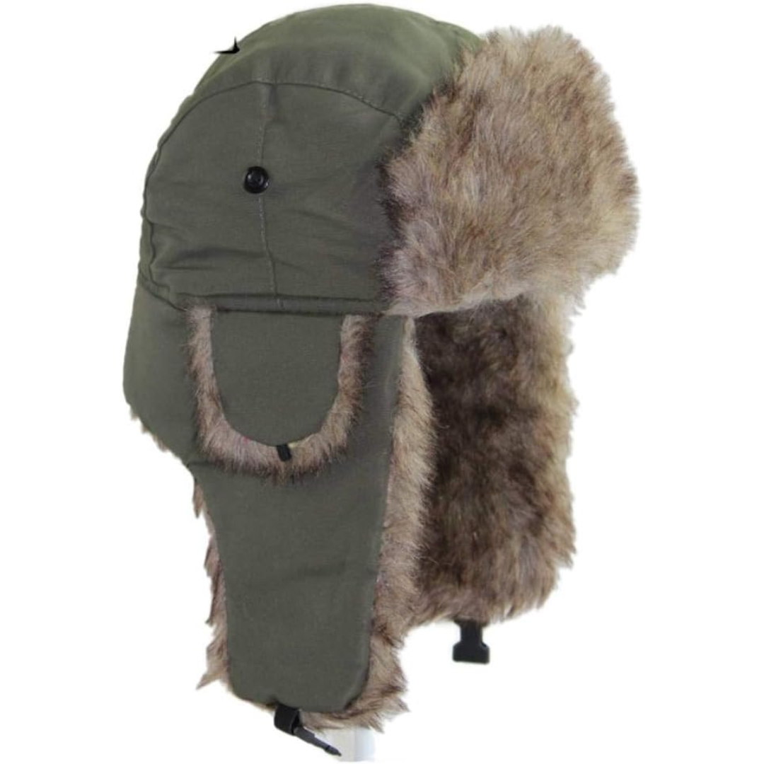 Sasha Trapper Winter Hat with Faux Fur Lining - Windproof Warmth