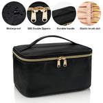 Travel Makeup Organizer - Adjustable Dividers & Sturdy Handle