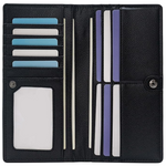 Renee Ultra-Thin RFID-Blocking Leather Card Wallet - Slim Bifold