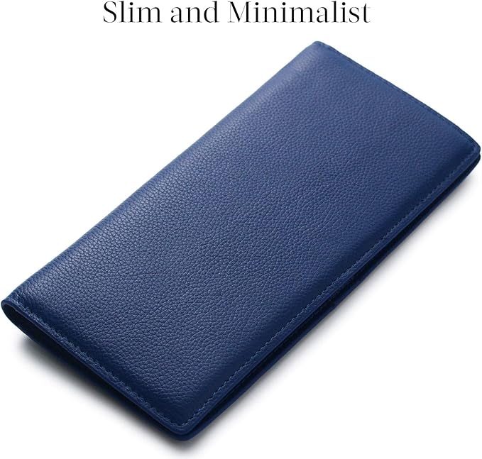 Renee Ultra-Thin RFID-Blocking Leather Card Wallet - Slim Bifold