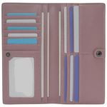 Renee Ultra-Thin RFID-Blocking Leather Card Wallet - Slim Bifold