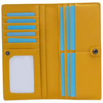 Renee Ultra-Thin RFID-Blocking Leather Card Wallet - Slim Bifold