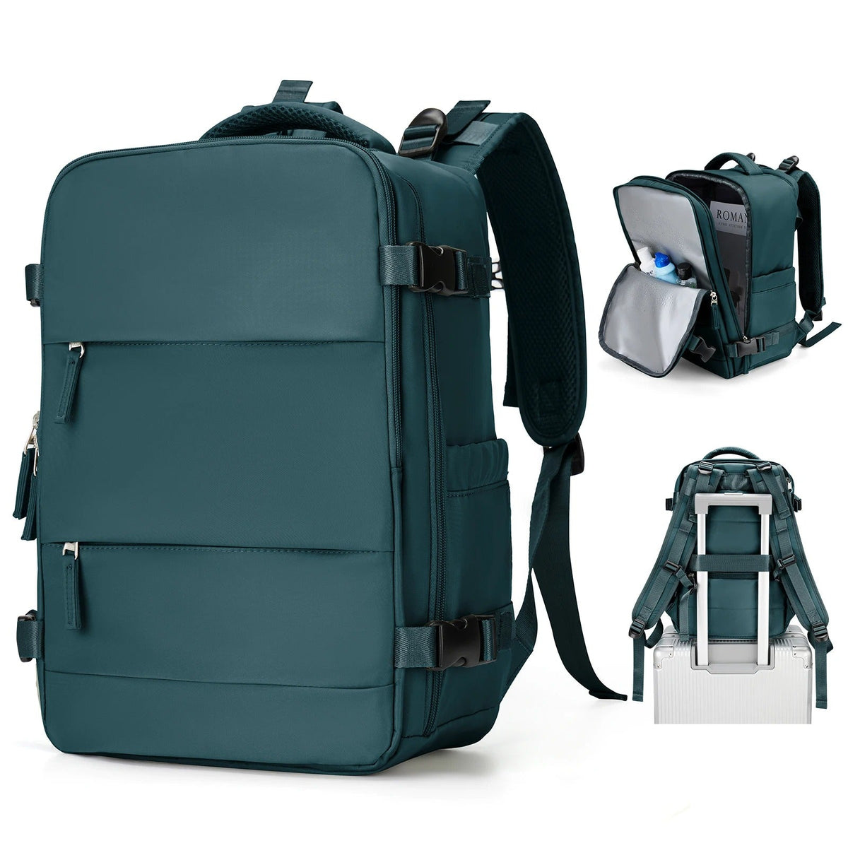 Compact Travel Backpack - Airline-Friendly Unisex Carry-On