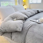 Cozy Cover Flannel Fleece Duvet Cover - Thick, Warm Winter Bedding