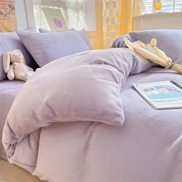 Cozy Cover Flannel Fleece Duvet Cover - Thick, Warm Winter Bedding