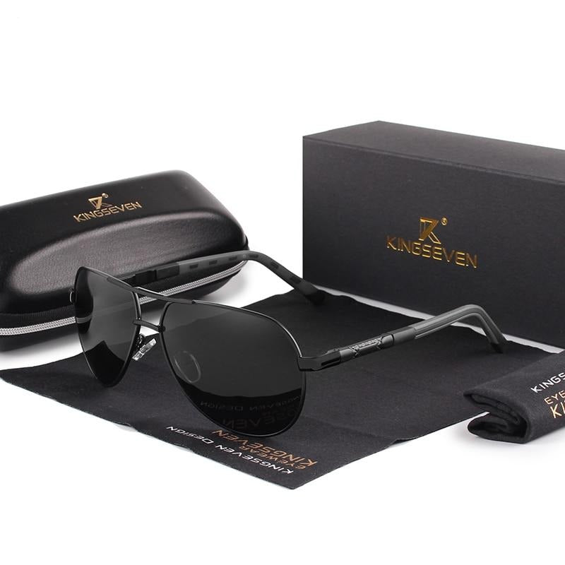 Polarized Aviator Sunglasses - Aluminum Frame with UV Protection