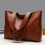 Vintaris Elegant Leather Shoulder Bag - Retro-Inspired Everyday Style