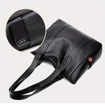 Vintaris Elegant Leather Shoulder Bag - Retro-Inspired Everyday Style