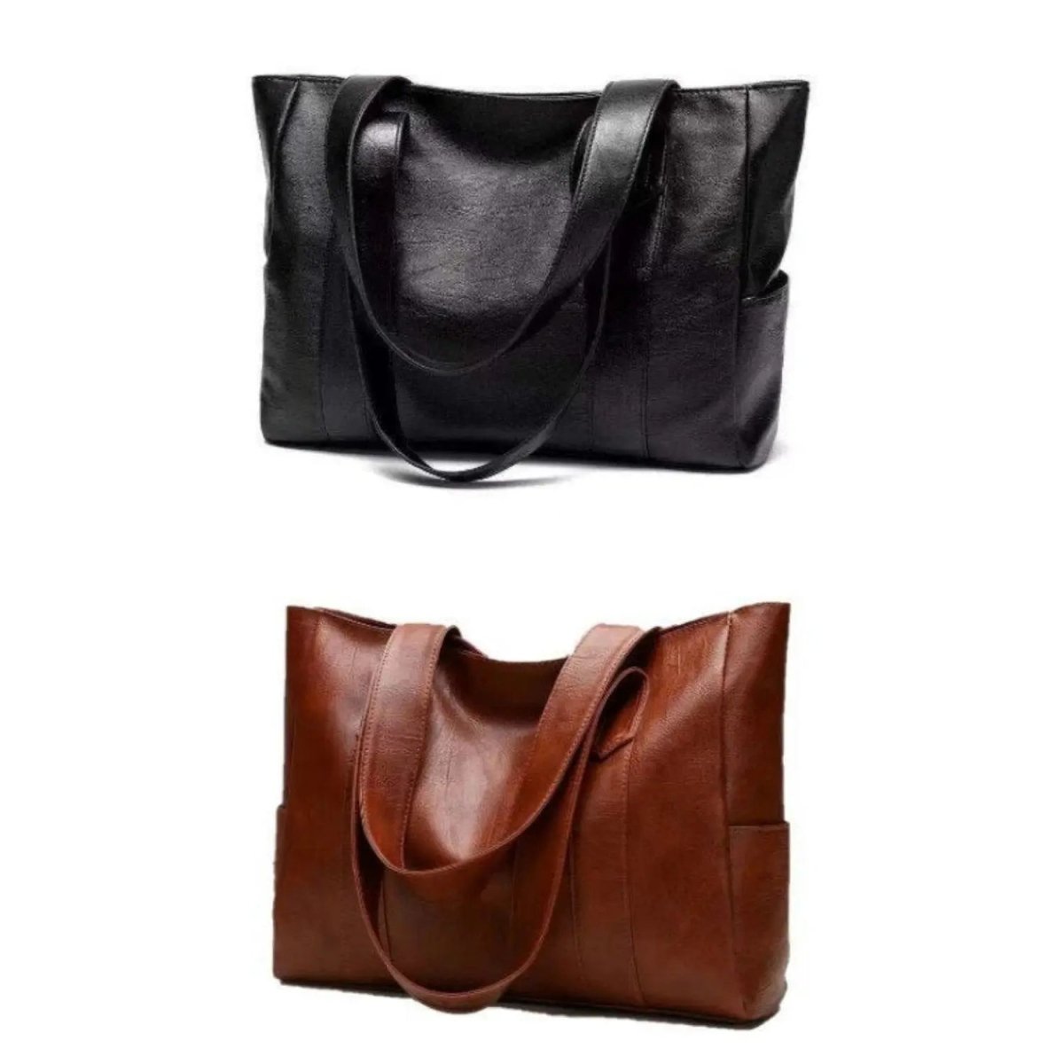 Vintaris Elegant Leather Shoulder Bag - Retro-Inspired Everyday Style