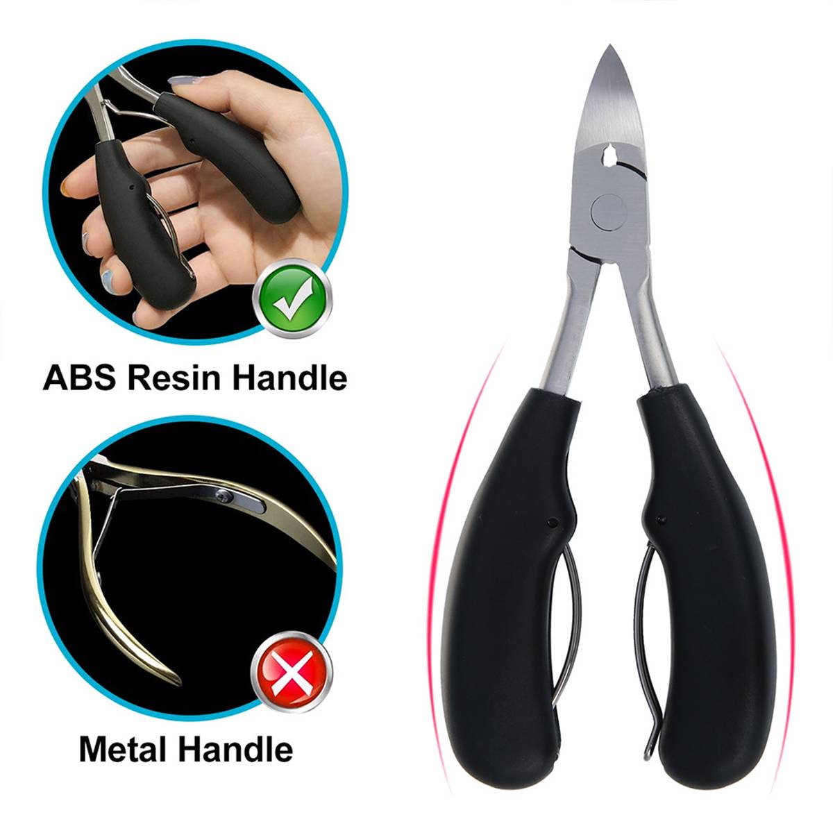 Nail Clippers for Thick Nails - Precision Clippers for Seniors
