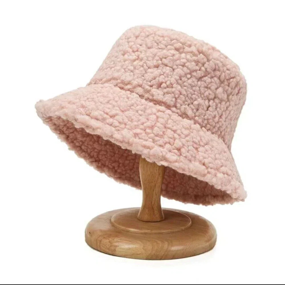 Livia Teddy Bucket Hat - Soft Lambswool Winter Hat