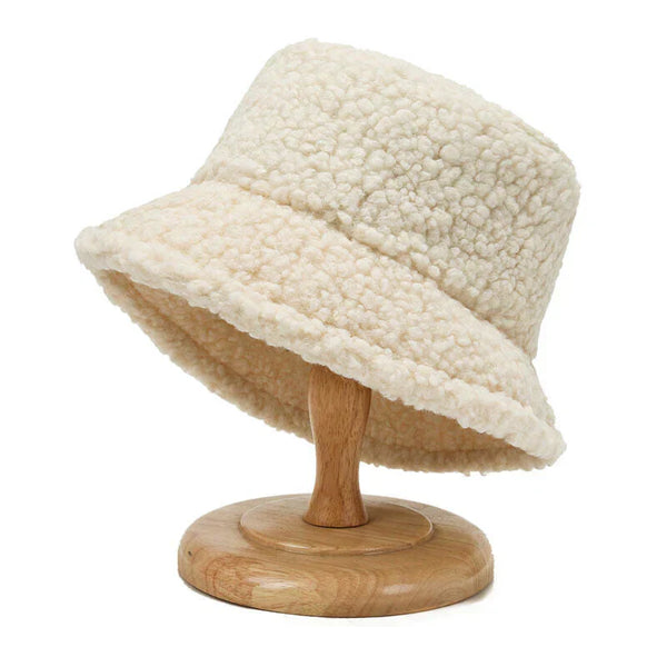 Livia Teddy Bucket Hat - Soft Lambswool Winter Hat