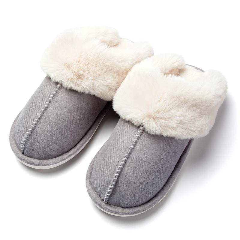 Warm-Lined Slippers - Soft Interior with Non-Slip Sole