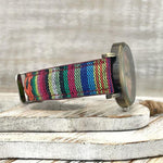 Rainbow Pattern Wristwatch - Adjustable Braided Band