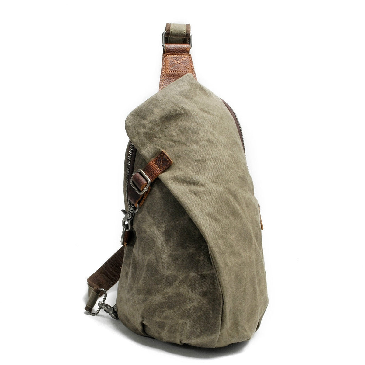 Water-Resistant Canvas Crossbody Bag - Anti-Theft MultiWear Design