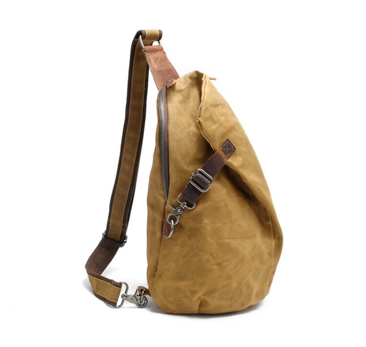 Water-Resistant Canvas Crossbody Bag - Anti-Theft MultiWear Design