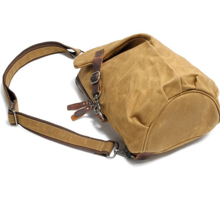 Water-Resistant Canvas Crossbody Bag - Anti-Theft MultiWear Design