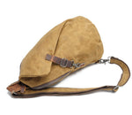 Water-Resistant Canvas Crossbody Bag - Anti-Theft MultiWear Design