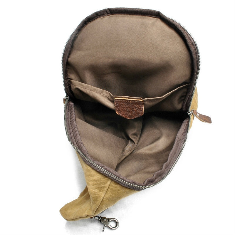 Water-Resistant Canvas Crossbody Bag - Anti-Theft MultiWear Design