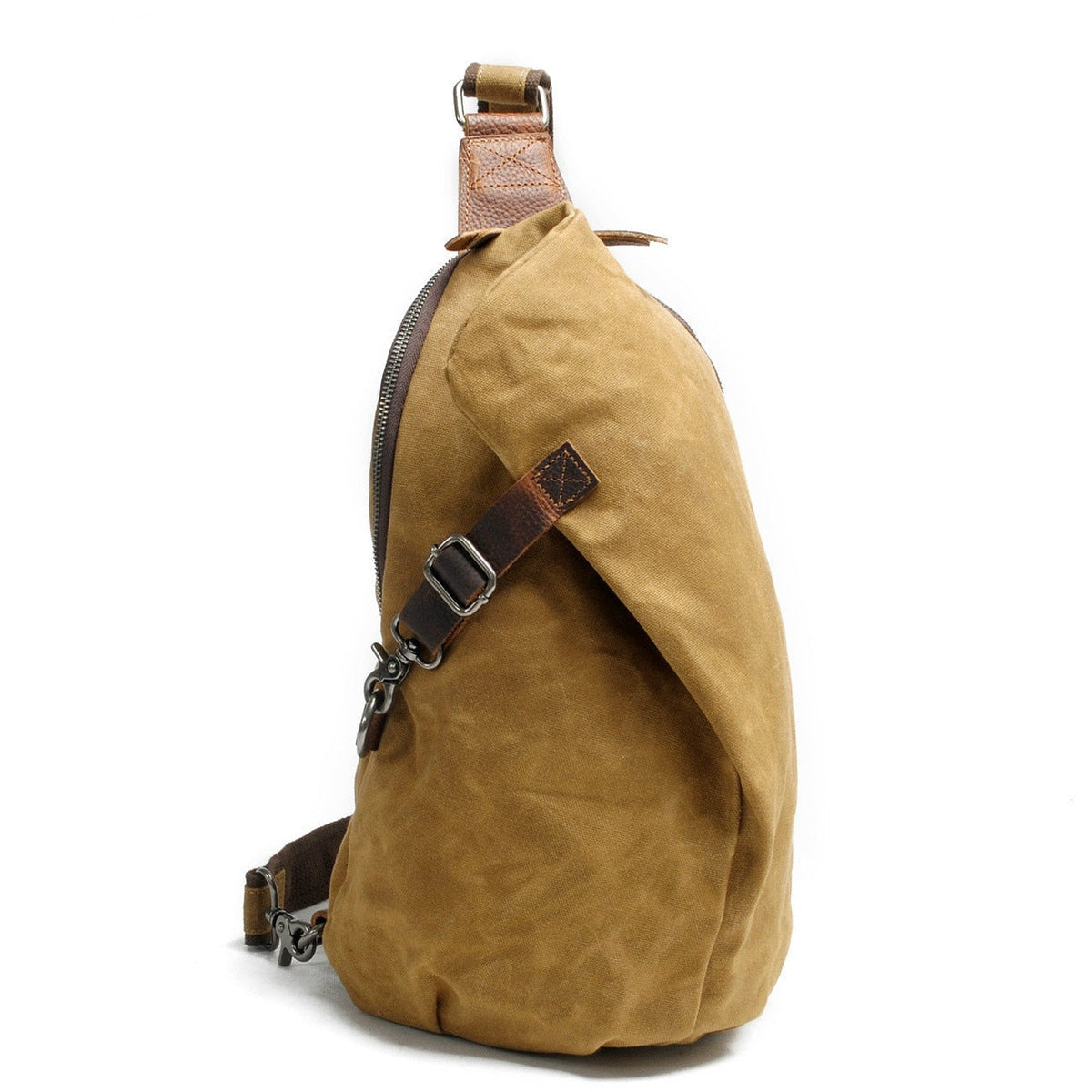 Water-Resistant Canvas Crossbody Bag - Anti-Theft MultiWear Design