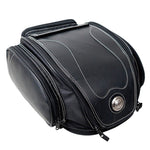 Water-Resistant Motorcycle Tail Bag - Expandable Storage for Riders