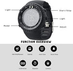 Henry Men's Waterproof Digital Sports Watch - Shock-Resistant Design